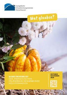 Titelblatt des Gemeindebriefes Oktober November