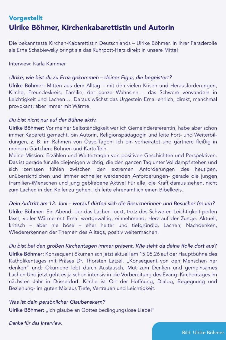 Erläuterungen zum Kirchen-Kabarett